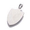 Tarnish Resistant 304 Stainless Steel Pendants STAS-F200-02P-2