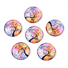 Half Round/Dome Tree Pattern Glass Flatback Cabochons for DIY Projects LS-GGLA-Q037-25mm-M28-09-1