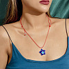 Waxed Polyester Cord Necklaces NJEW-TAC0022-01-7