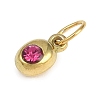 Birthstone 304 Stainless Steel Rhinestone Pendants STAS-L312-02G-03-2