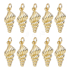 10Pcs Brass Pendants KK-HY0004-09-1