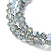 1 Strand Faceted Bicone Full Plated Glass Beads Strands X-EGLA-J026-3mm-F10-2