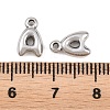 304 Stainless Steel Pendants STAS-S186-12A-P01-3