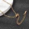 2.5MM Unisex 304 Stainless Steel Textured Cable Chain Necklaces NJEW-P356-13G-2