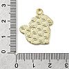 Golden Plated Alloy Enamel Pendants ENAM-L049-01G-03-4
