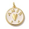 Brass Enamel Pendants X-KK-U027-17G-01-1