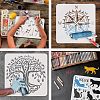 Plastic Reusable Drawing Painting Stencils Templates DIY-WH0172-541-4