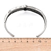 Retro 316 Surgical Stainless Steel Cuff Bangles BJEW-C142-12AS-5