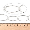 304 Stainless Steel Oval Link Chains CHS-C018-01A-P-3
