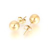 PVD Vacuum Plating 304 Stainless Steel Stud Earrings EJEW-E244-B01-G-2