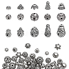 Tibetan Style Alloy 3 Hole Guru Beads TIBEB-ME0001-04-1