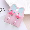 Alloy Plastic Clip-on Earrings for Kid WG21FF0-10-1