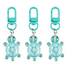 3Pcs Resin Tortoise Pendant Decorations HJEW-TA0001-39I-1