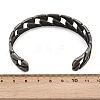 316 Surgical Stainless Steel Curb Chain Cuff Bangles BJEW-C125-08AS-3