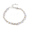 Natural Blue Lace Agate Beads Bracelets for Women BJEW-H623-02S-10-4