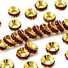 Brass Rhinestone Spacer Beads RB-A020-9mm-22G-1