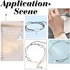 8Pcs 4 Styles 201 Stainless Steel Connector Charms STAS-UN0039-24-6