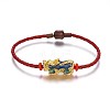 Braided Genuine Cowhide Cord Bracelets BJEW-F360-A01-8