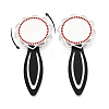 Alloy & Iron Bookmark Cabochon Settings PALLOY-N184-10S-4
