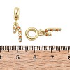 Brass Micro Pave Cubic Zirconia Pendants KK-Q006-60G-3