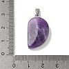 Natural Amethyst Carved Pendants G-P599-04P-08-3