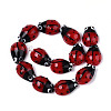 Handmade Lampwork Bumpy Beads Strands LAMP-N028-07-2