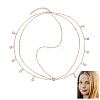 1Pc Alloy Rhinestone Wedding Bridal Headbands OHAR-HY0001-04G-1