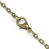 Alloy Flat Round with Flower  Pendant Necklace Quartz Pocket Watch WACH-N011-47-5
