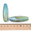 Two Tone Opaque Acrylic Imitation Gemstone Beads OACR-T033-09B-3