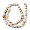 Natural Magnesite Beads Strands G-P598-E-8mm-03-3