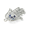 Blue Evil Eye Alloy Big Pendants PALLOY-JF02358-01-3