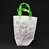 Rectangle Non-Woven DIY Environmental Scribble Bags DIY-B030-01-3