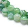 Natural Striped Agate/Banded Agate Beads Strands G-I254-03C-04-3