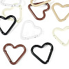 10Pcs 5 Colors Aluminum Spring Gate Rings KEYC-TA0004-77-3
