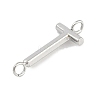 304 Stainless Steel Letter Connector Charms LS-STAS-M108-01P-20-2