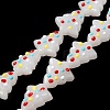 Handmade Bumpy Glass Beads Strands LAMP-F032-08I-1