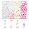 420Pcs 12 Styles Spray Paint ABS Plastic Imitation Pearl Beads MACR-CJ0001-63-1