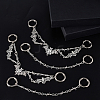 4Pcs 2 Styles Alloy Shoes Charms HJEW-GA00029-3
