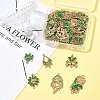 36Pcs 6 Styles Alloy Enamel Connector Charms FIND-FS0004-46A-9