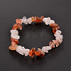 Chips Gemstone Beaded Stretch Bracelets BJEW-JB01824-03-1