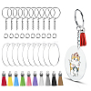 DIY Blanks Vinyl Charm Keychain Making Kit DIY-CJ0002-19-1