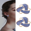 1Pair Alloy Enamel Stud Earrings EJEW-LP0008-008-1