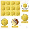 12 Sheets Self Adhesive Gold Foil Embossed Stickers DIY-WH0451-050-3