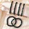 Natural Moss Agate Beads Stretch Bracelets X-BJEW-F380-01-B15-6