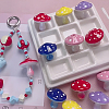 25Pcs 5 Colors Opaque Acrylic Beads MACR-PA0001-60-4