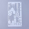 Plastic Drawing Painting Stencils Templates DIY-WH0143-18I-2