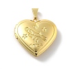 Brass Locket Pendants KK-C092-25G-07-1
