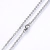 Non-Tarnish 304 Stainless Steel Cable Chains Necklaces NJEW-F226-04P-08-2