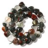 Natural African Bloodstone Beads Strands G-R190-10mm-56-3