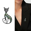 Creative Abalone Shell Cat Brooch PW-WG786CF-01-2